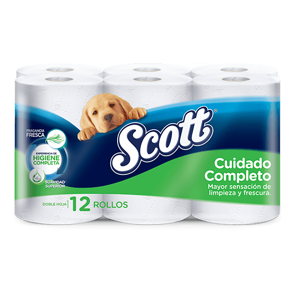 scott cuidado completo 12 rollos pack verde